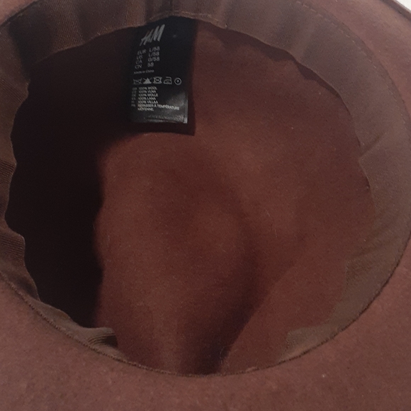 H&M brown  felt hat size large - Picture 5 of 11